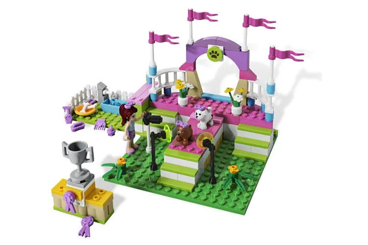 BELA-10159-assemblage-building-blocks-185p-Girl-friends-series-Heart-lake-Mia-dog-show-bricks-gift (5)