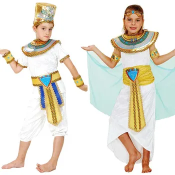 

White Egypt Pharaoh Costumes For Party Adults Clothing Egyptian Pharaoh King Men Purim Fancy Dress Halloween Christmas