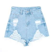 Женские винтажные джинсовые шорты с высокой талией в европейском стиле Повседневные базовые джинсовые шорты высококачественные шорты для лета, весны и осени