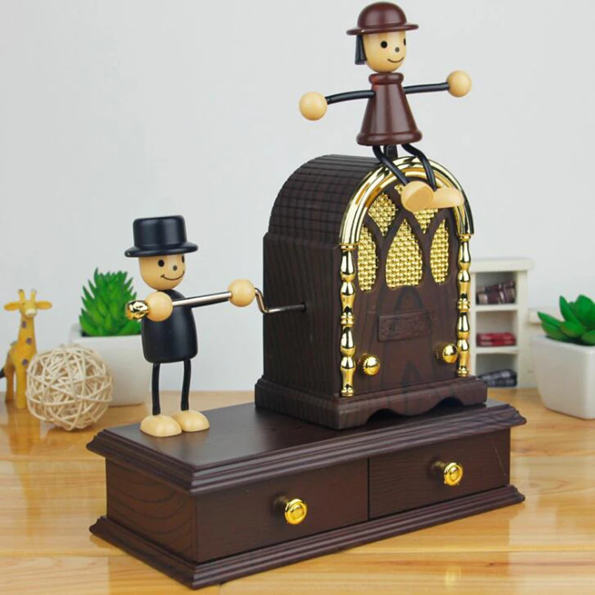 childrens wooden musical jewellery box