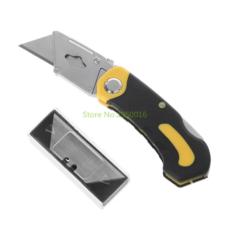 Профессиональный складной универсальный нож из нержавеющей стали деревообрабатывающие наружные ножи для кемпинга+ 3 сменных лезвия товары для рукоделия C26
