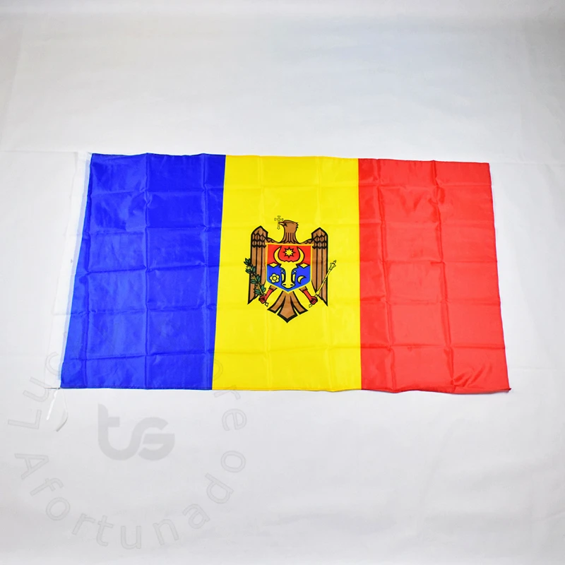 ##BUY Moldova 90*150cm flag banner Free shipping Hanging Moldova National flag the world cup Home Decoration Moldova flag