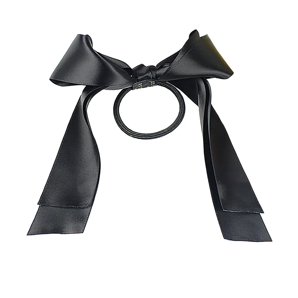 

Hairpin Women Hair Accessories Women Lady Ribbon Bow Rope Scrunchie Satin Ponytail Holder Hair Band Accessory Hairgrip clips#L3$