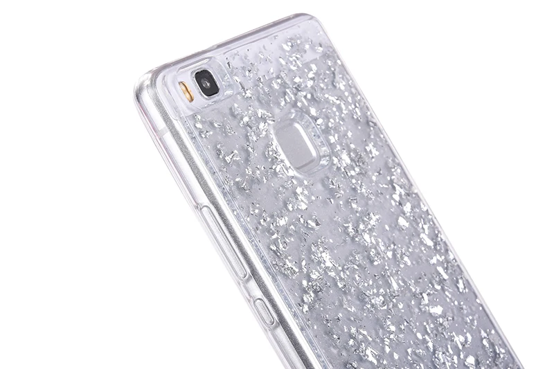Glitter shining flakes silicone case huawei P9 Lite,P10 Lite (23)
