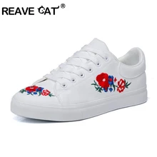 REAVE CAT/Модная женская обувь; Женская вышитая обувь; удобные кроссовки с амортизирующей подошвой из ЭВА; Всесезонная обувь; Лидер продаж; A573