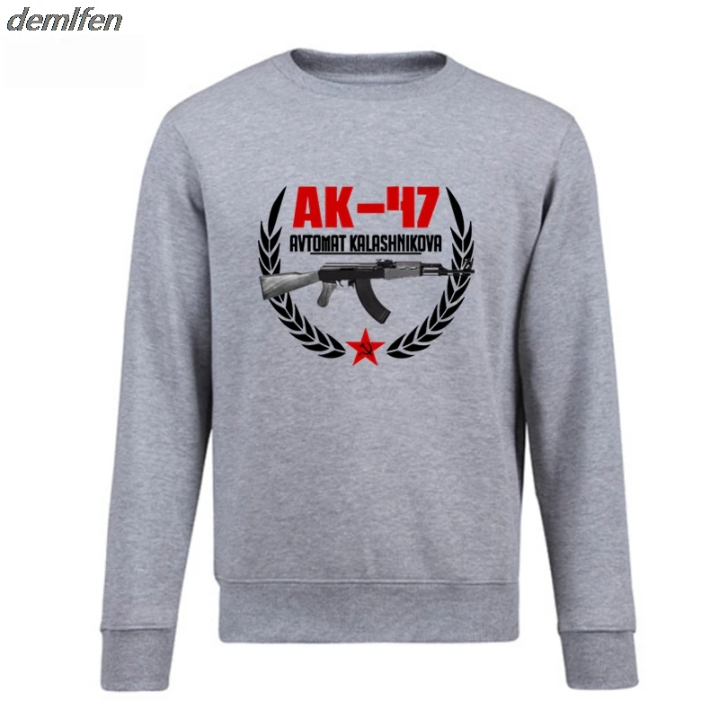 Ak 47 Avtomat Kalashnikova Hoodie Men's Pullover Fleece Sweatshirt