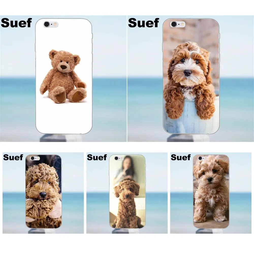 Пушистый Плюшевый мишка милый для iPhone 4 4S 5 5S 5C SE 6 6S 7 8 Plus X Samsung Galaxy A3 A5 J1 J3 J5 J7 2016 2017