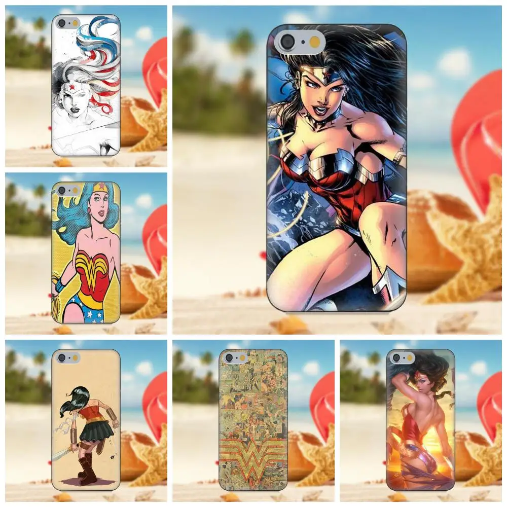 

Oedmeb Soft TPU New Fashion For iPhone 4S 5S 5C SE 6S 7 8 Plus X Galaxy Note 5 6 8 S9+ Grand Core Prime Alpha Wonderwoman Comics