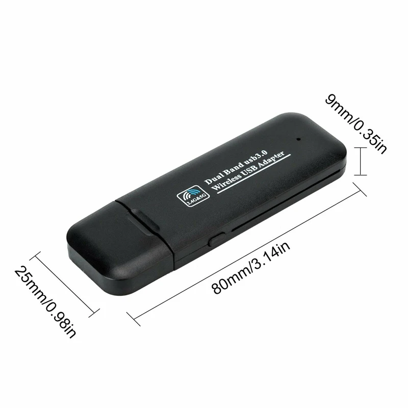 USB 3,0 AC1200 802.11ac Wi-Fi, Беспроводной адаптер 1200 Мбит/с AC1200 Dual Band 2,4 ГГц/5 ГГц Беспроводной USB 3,0 адаптер 3C11