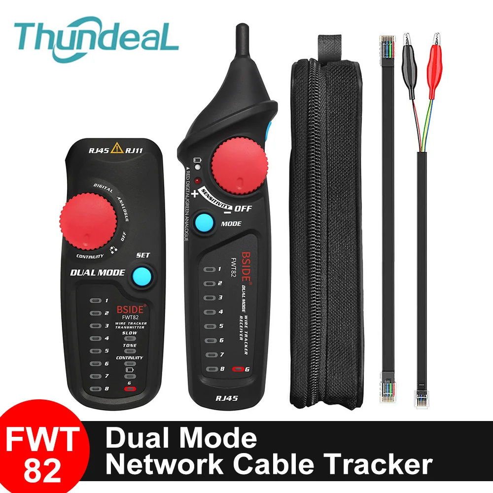 

Lan Tester RJ45 Network Cable Tester Cable Tracker RJ11 Analyzer Detector Line Finder Network Tools Telephone Wire Finder Tester