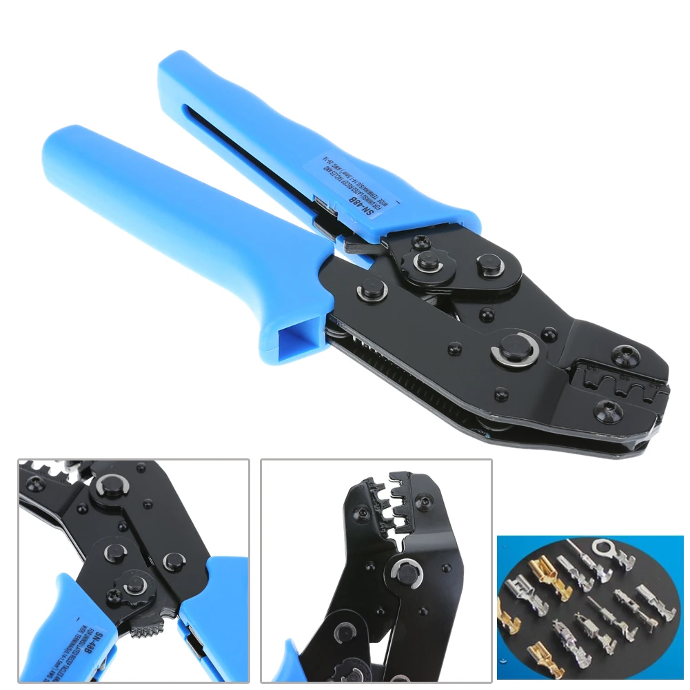 

Terminal Crimping Non-Insulated 26-16 AWG Cable Crimping Pliers Clamp Locking Crimper Press Tool Terminal Wire Cutter Tools