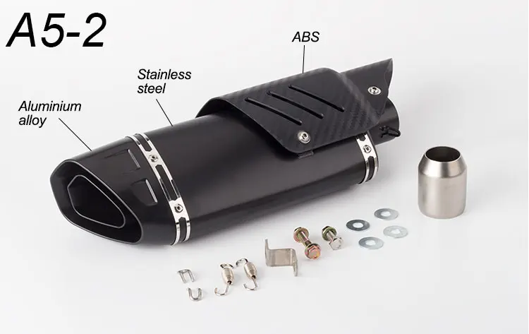 Akrapovic 51 мм мото rcycle выхлопная R6 ZX6R Z900 GSXR750 900cc 750cc escape de moto