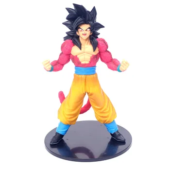 

23.5CM Dragon Ball Blood of Super Saiyan Son Goku Figurine Dolls Toys PVC Action Figure Collection Model Toy H740