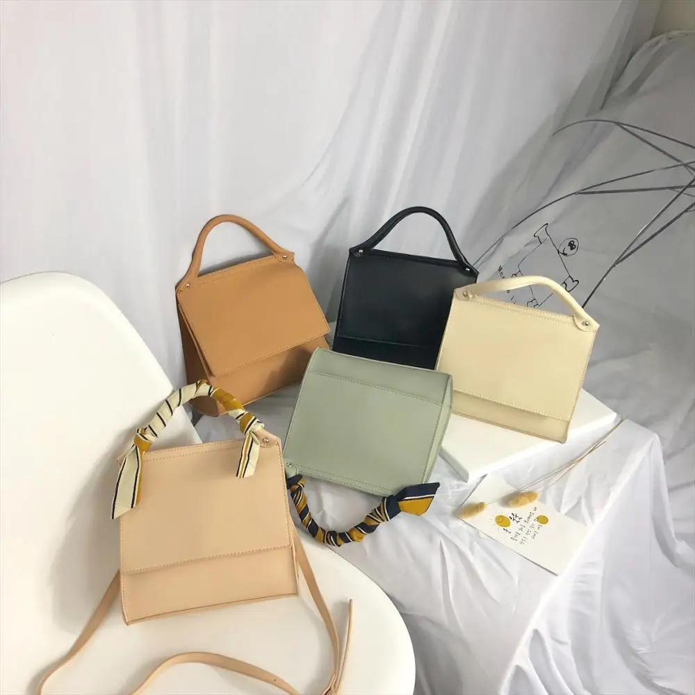 

Ins Designer Pu Leather Scarf Women's bags Flip Casual Shoulder Messenger Bag Lady HandBag Purse Cross body Bag Bolsa 2019