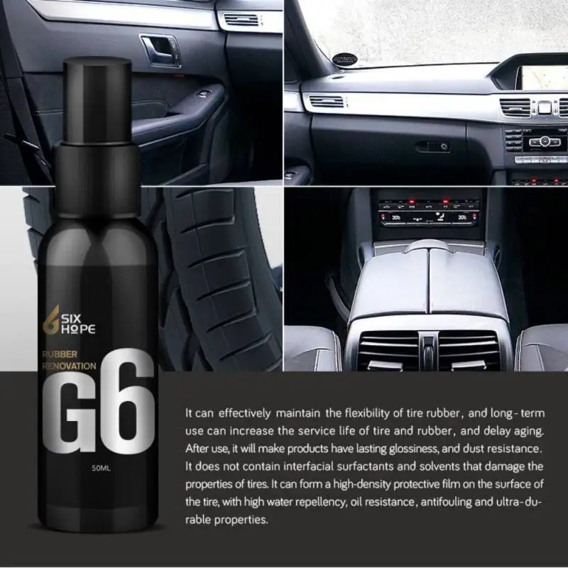 50ml Car Leather Retreading Agent Car Refurbished Agent Interior Leather Plastic Paint Care