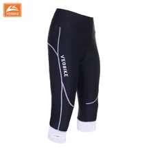 Укороченные брюки для езды на велосипеде, высокие эластичные дышащие спортивные штаны, гелевая подкладка, удобные, 2 цвета, укороченные брюки для езды на велосипеде