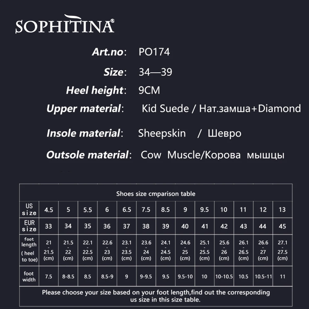 SOPHITINA/женские удобные сандалии на высоком каблуке с ремешком щиколотке и