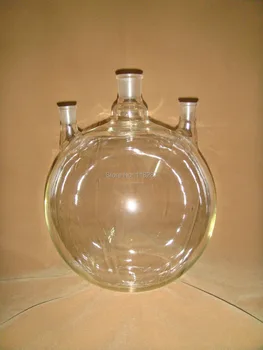 

10L,10000ml ,Round bottom flask ,Three necks,Glass Boiling Flask,3-necks,Lab flask,Ground joint and the neck could be customized