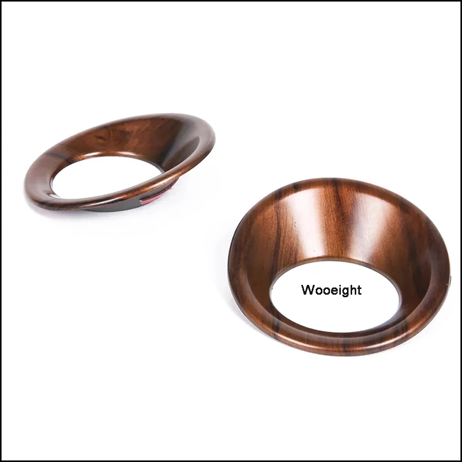 2Pcs ABS Plastic Peach Wood Rear Door Speaker Cover Trim Ring Frame Car Styling Stickers For Honda CRV CR-V 2017 2018 (5)