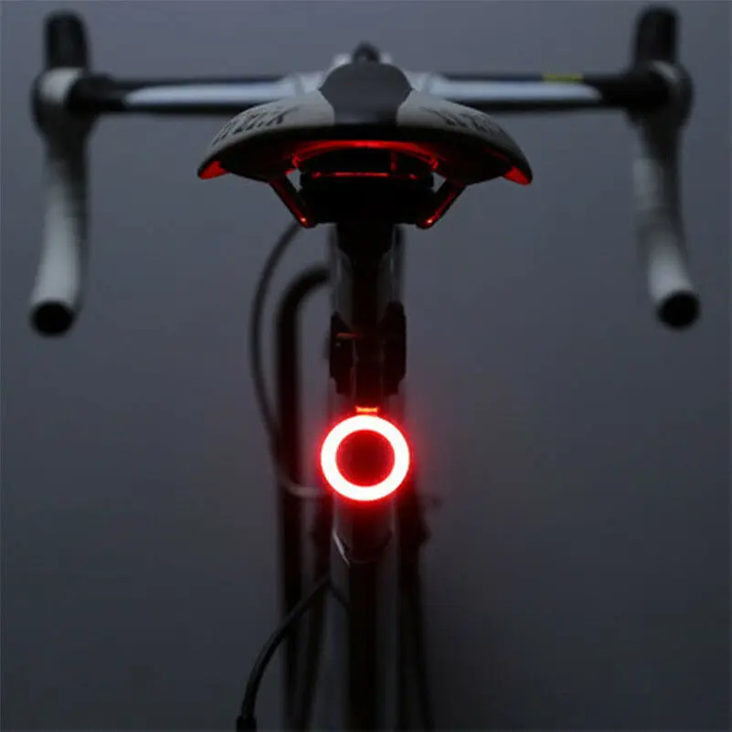 USB Rechargeable Bike Rear Light Tail Lamp LED Bicycle Warning Safety Waterproof