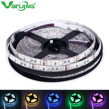 

Waterproof RGB LED Strip Light 5050 5M 300leds SMD DC 12V Red Green Blue White Warm White Yellow LED Light Ribbon Diode Tape