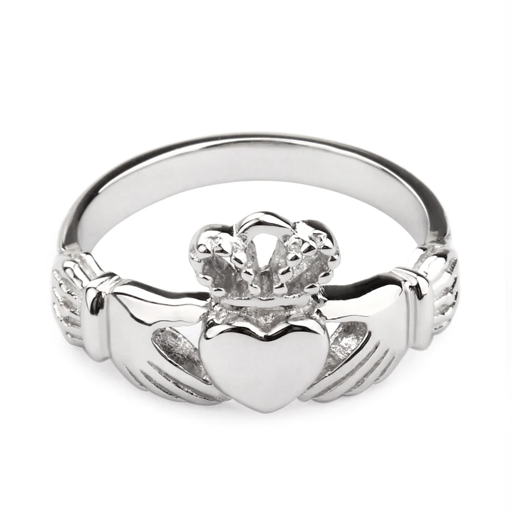 Somen Ring Women 925 Sterling Silver Ring Claddagh Wedding Band Engagement Rings Fashion Jewelry Femme Anillos De Plata 925