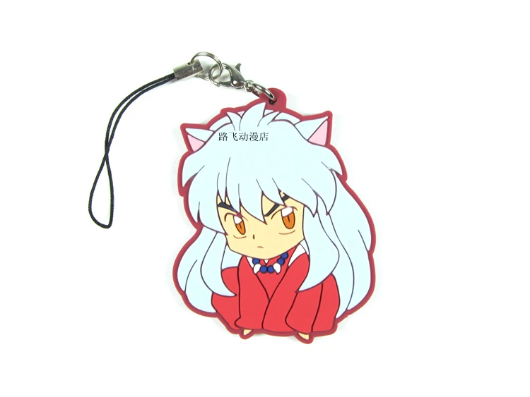 1 шт. Inuyasha Miroku аниме экшн брелок силикагель фигурный брелок игрушка брелок унисекс рождественские подарки