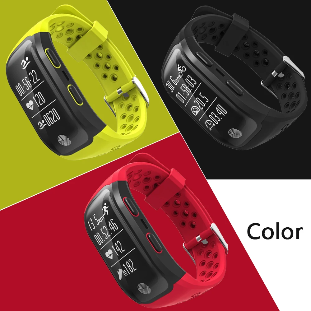  Tonbux S908 GPS IP68 Wasserdichte Intelligente Uhr Herz-Monitor-Sport Smart Armband Große Batterie 