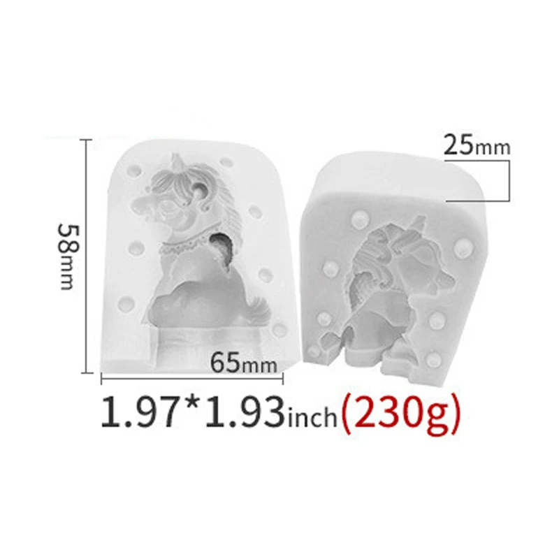 Meibum Единорог в форме лошади силиконовая Верхняя и нижняя форма помадка шоколадный торт украшения формы антипригарные Инструменты для выпечки