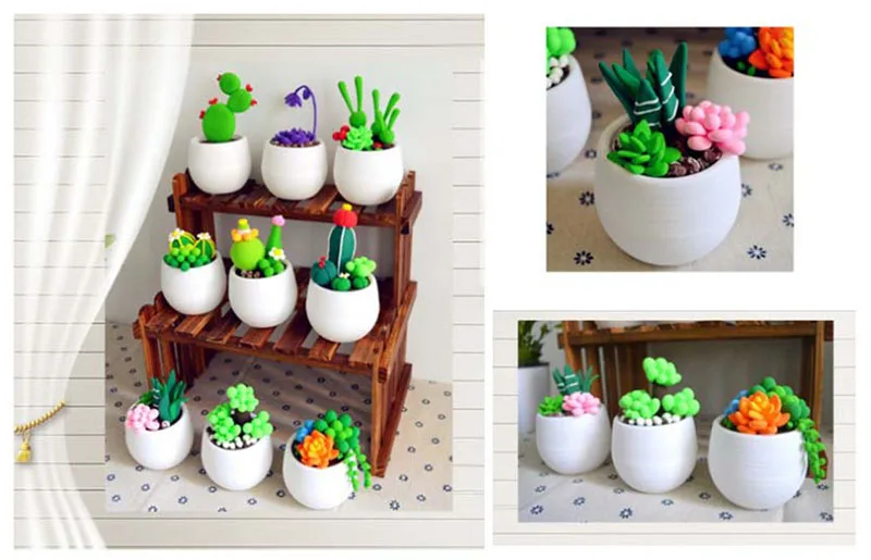 DIY Plants Slime Clay Kids Craft Toys Kindergarten Arts