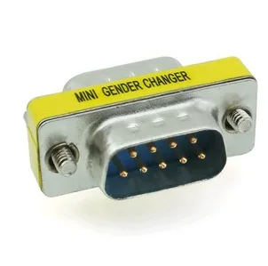 9 Pin RS-232 DB9 RS-485 Male to Male Serial Cable Gender Changer Coupler Adapter