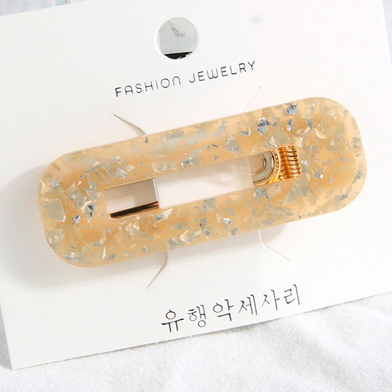 Acetate Hairpins Fashion hair jewelry for women french barrettes Girl Vintage Acrylic Leopard hair pins and clips hair accessory (13)