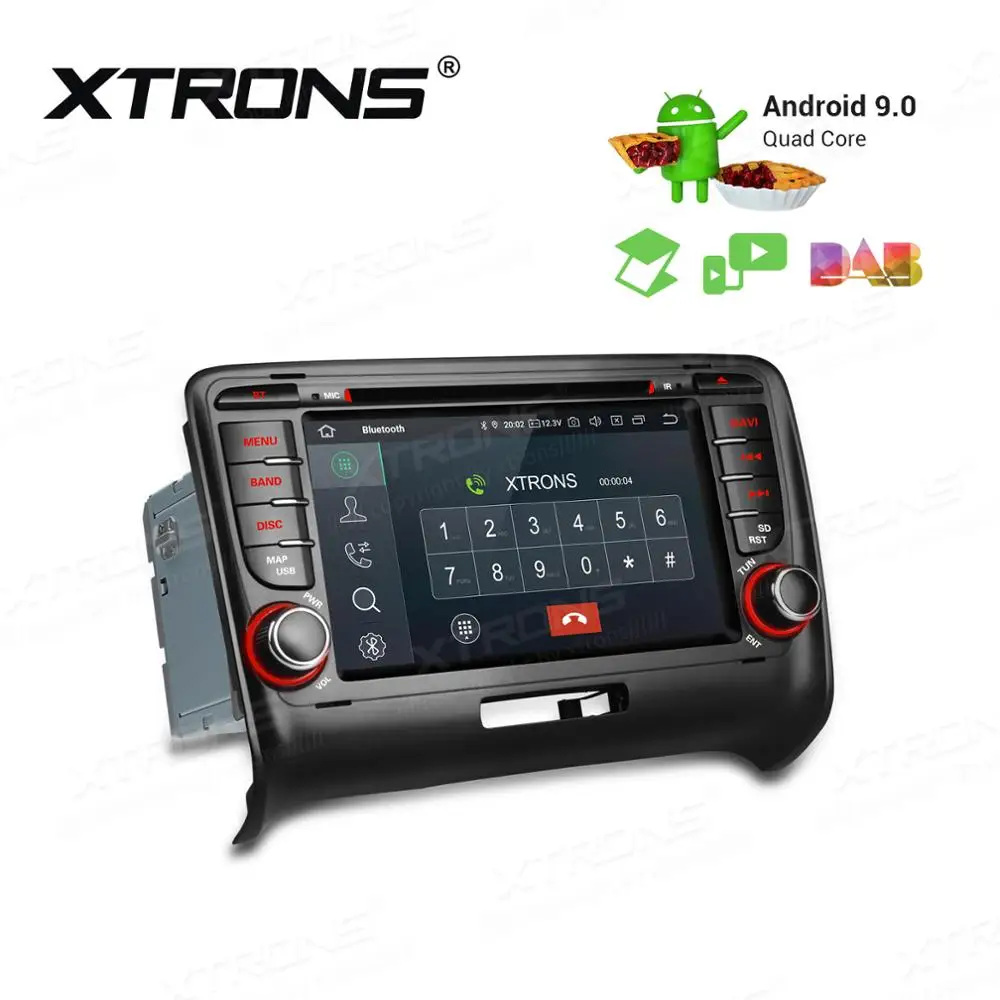 Perfect 7" Android 9.0 Pie OS Car DVD Multimedia Navigation GPS Radio for Audi TT MK2 (8J) 2006-2014 with Car Play Function Support 2