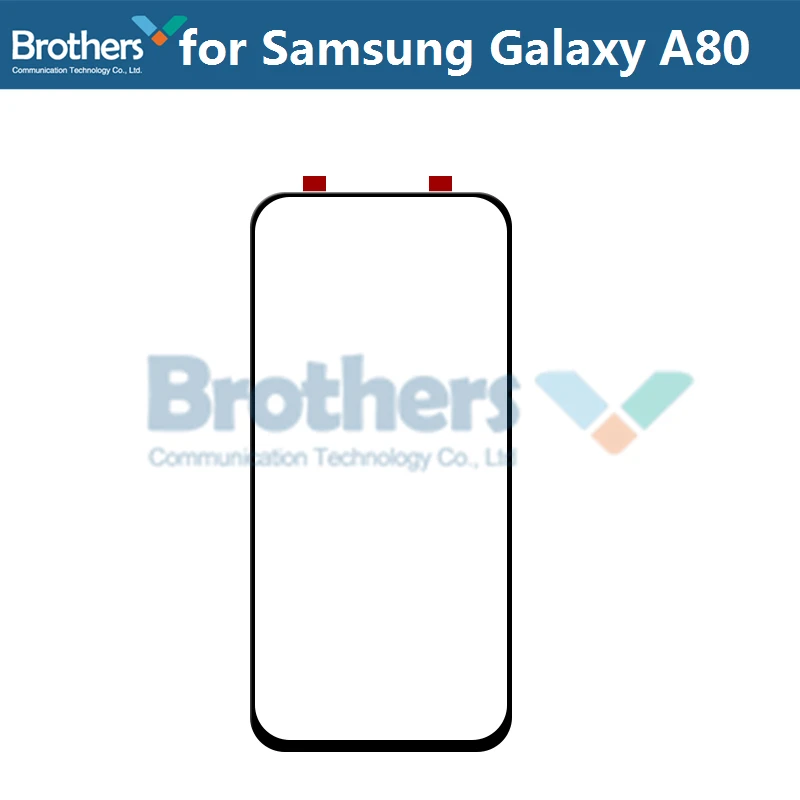 Передняя внешняя стеклянная линза для samsung Galaxy A10 A20 A30 A40 A50 A60 A70 A90 сенсорный экран стекло Передняя ЖК-стекло Замена объектива - Цвет: 1pcs for A80