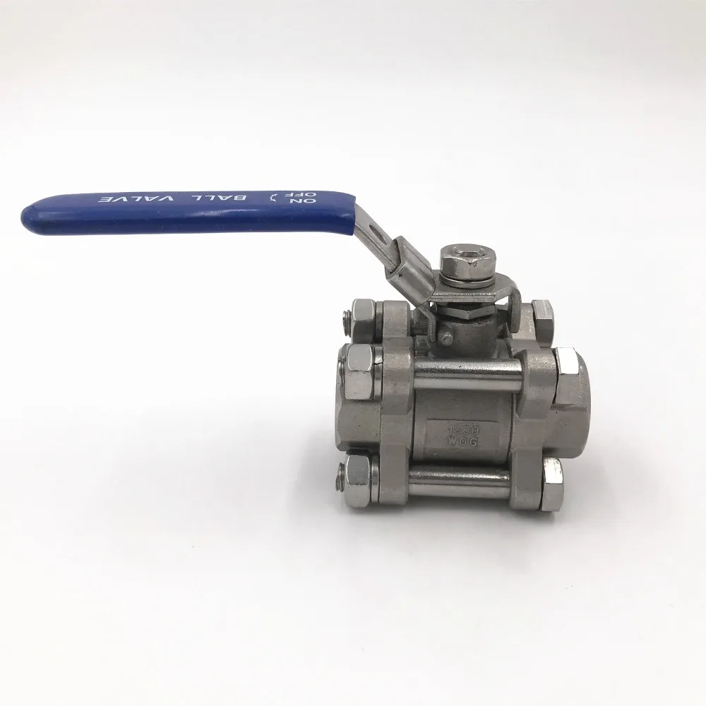 

1/2" FemaleBSP Three Piece 316SS Full Port Stainless Steel Homebrew Ball Valve