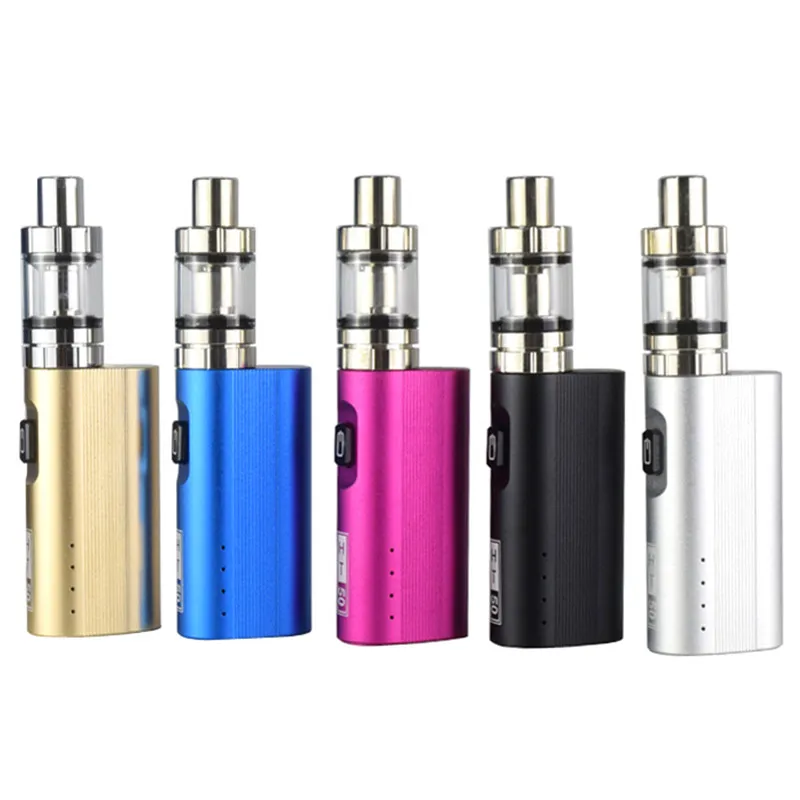 

New arrive HT 50W box mod electronic cigarette kit 2200 mah inside battery cigarette mod vape pen mini Tank Vaporizer Vapor