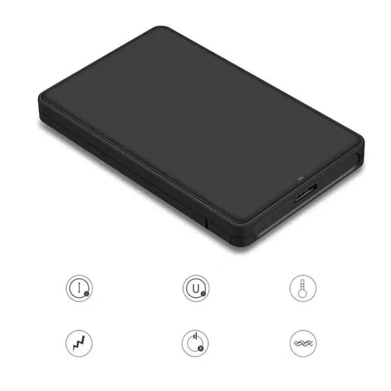 2,5 "Высокое скорость корпуса для жёстких дисков Box USB 3,0 на SATA внешний твердотельный жесткий диск SSD случае Caddy Macbook ноутбук