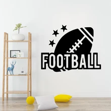 Hot Sale American Football Vinyl Wall Stickers For Living Room Decals Decoration Kids Room Sticker Wallpaper ???????? ??????