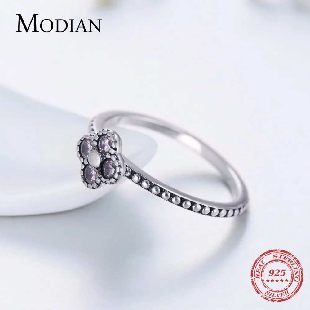 Modian 2018 наивысшего качества однотонные 925 Серебро фиолетового цвета с украшением