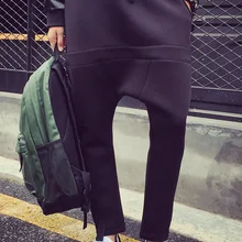 27-44! Новая мужская одежда осень пространство хлопок повседневные брюки свободные шаровары плюс размер певица костюмы