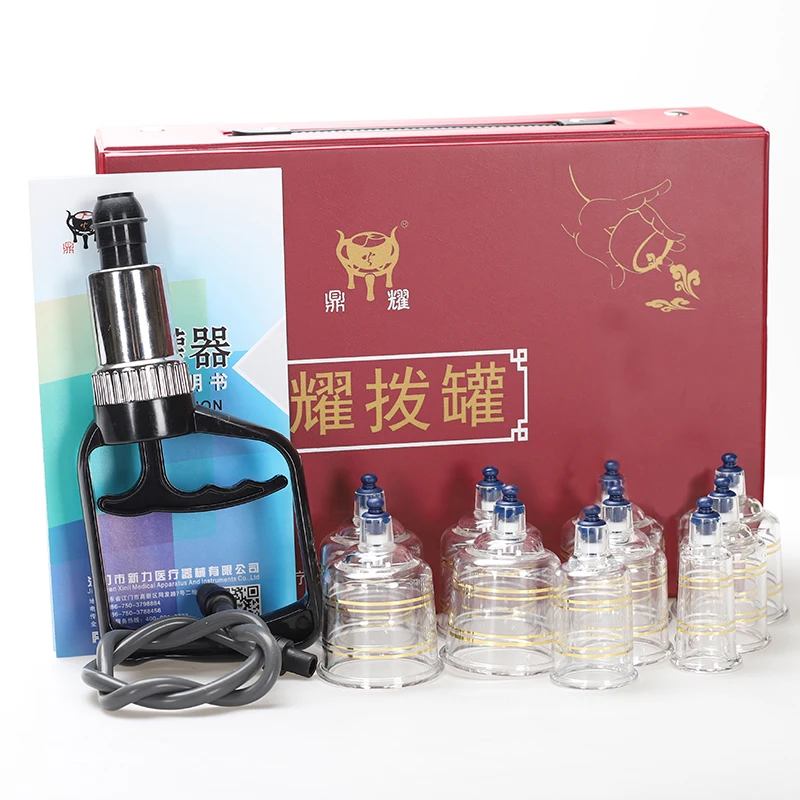 Suction Cups jar Acupunture Vacuum Cupping Set Massager jars plastic vacuum suction therapy cupping set cans for massage