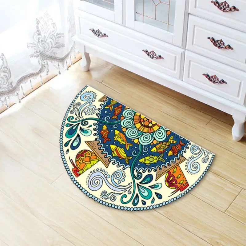 Round Printed Carpets For Living Room