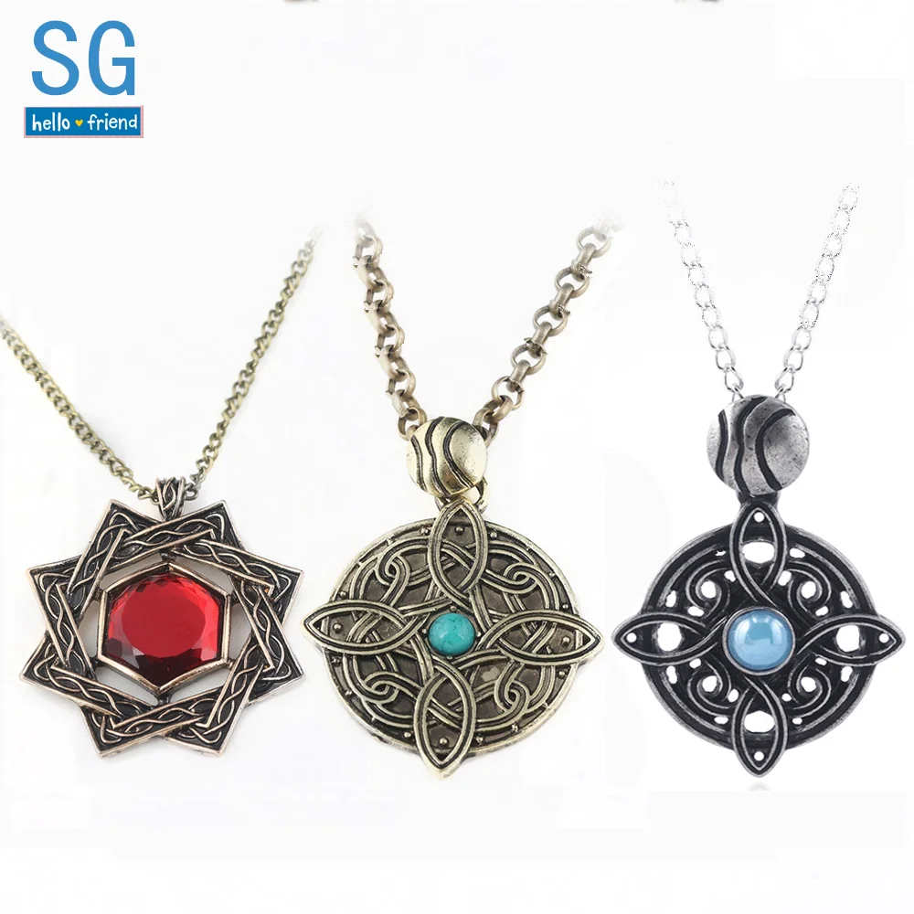 SG The Elder Scrolls 5 Amulet of Mara Arkay Morrowind Pendants Necklaces Dark Brotherhood Dinosaur Triangle Men Jewelry|Pendant Necklaces| - AliExpress