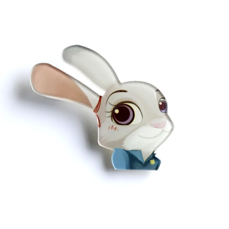 Nengdou Y35 fox badges cartoon pin acrylic badges kawaii harajuku pins for children rabbit icon animal brooches kids gift