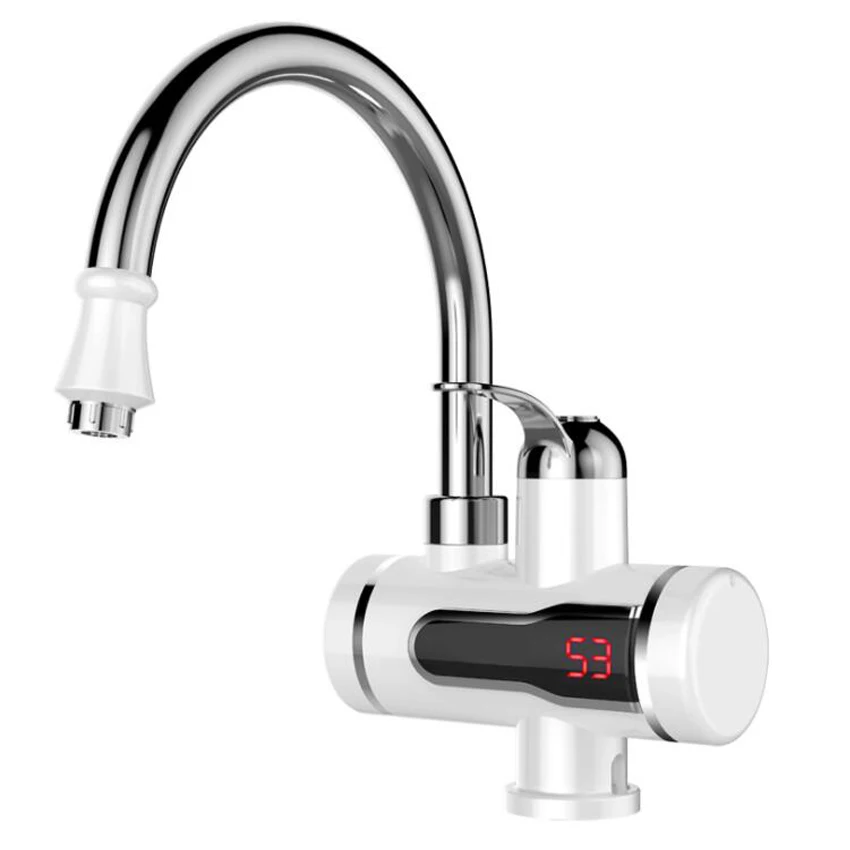 

Instant Tankless Electric Hot Water Heater Faucet Kitchen Instant Heating Tap Water Heater with LED EU Plug Free Shipping