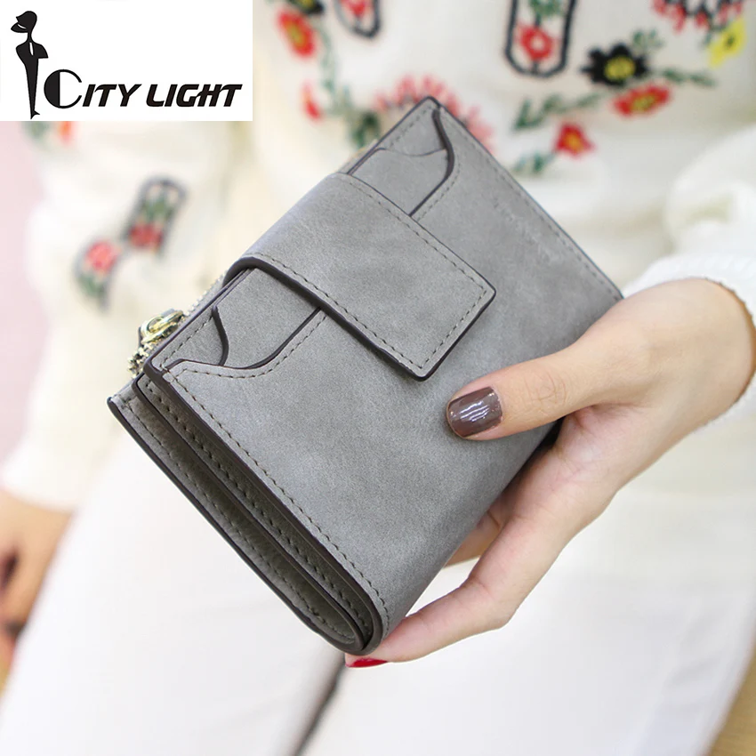  New arrival fashion women wallet ladies zipper hasp Nubuck leather  high-capacity  students wallet coin purse freeshiping 