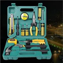 Дома Интимные аксессуары Инструменты 13 шт./компл. Комбинации инструмент Коробки Молотки Щипцы для наращивания волос Отвёртки ключи Ножи ручной работы бытовой набор инструментов