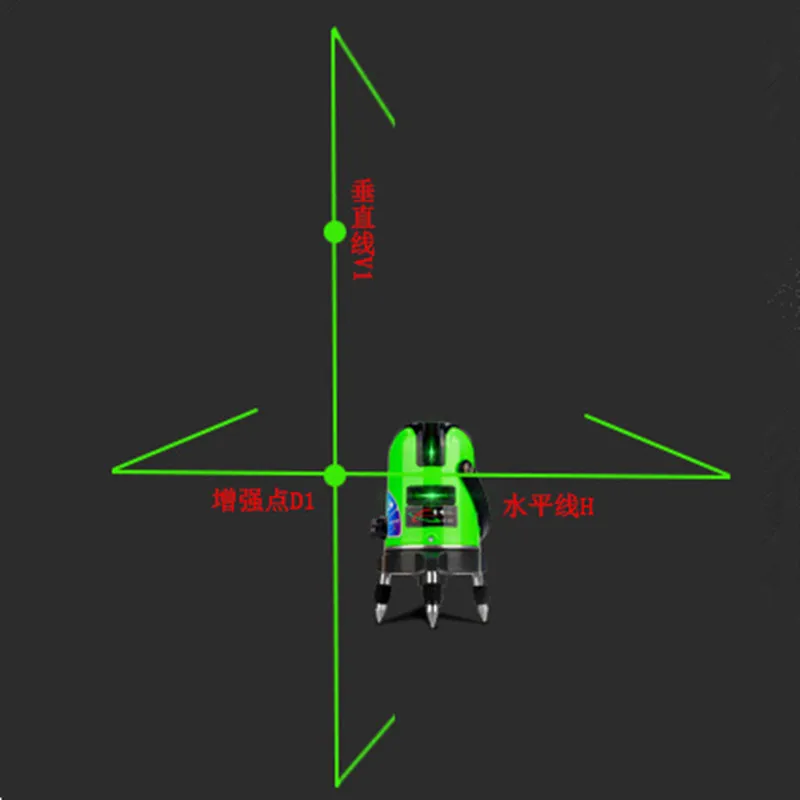 2 линии 3 точки самонивелирующийся зеленый свет лазерный уровень профессиональный и 360 градусов вращающийся крест-линия лазерный нифель