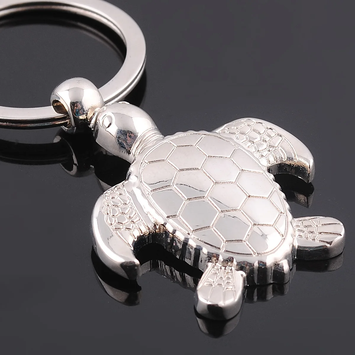 Turtle shape key chains button can be customized logo gift personalized