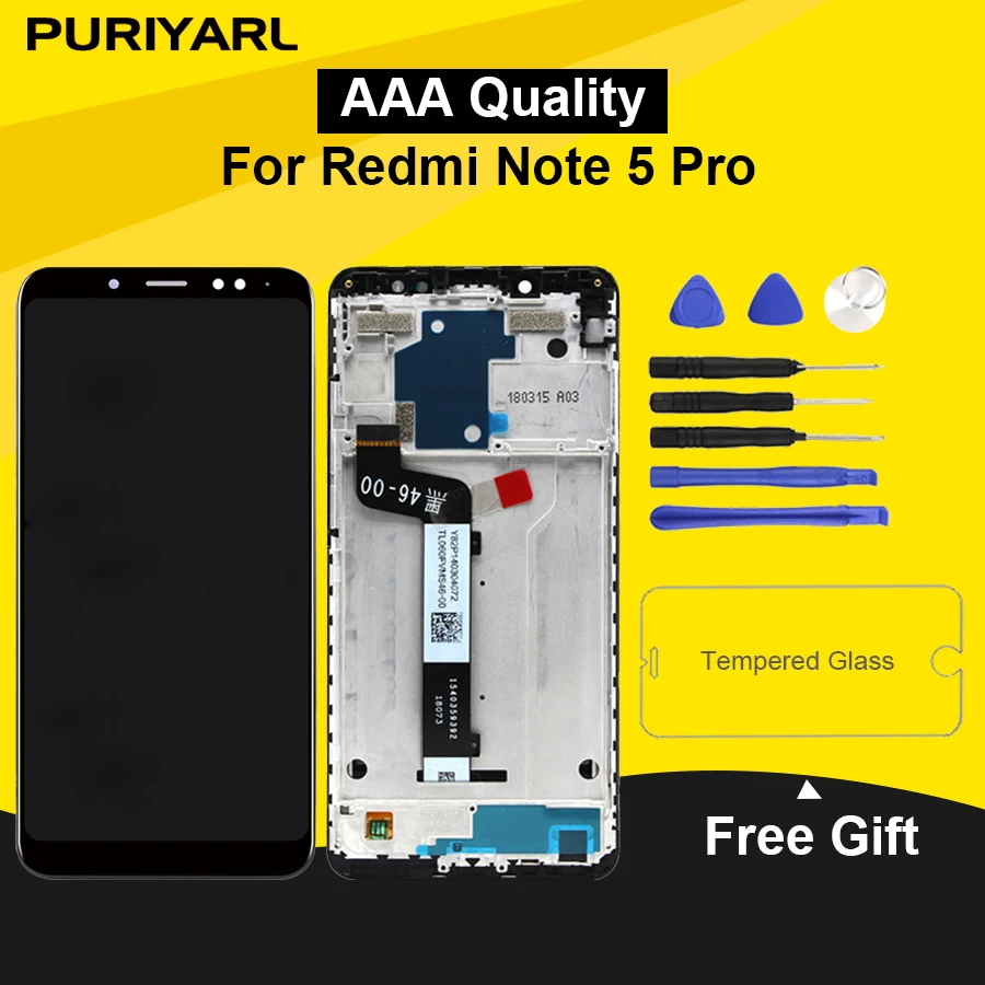 

AAA 5.99 " LCD Screen For XIAOMI Redmi Note 5 Pro LCD Display With Touch Screen Replacement Digitizer Assembly NO Dead Pixels